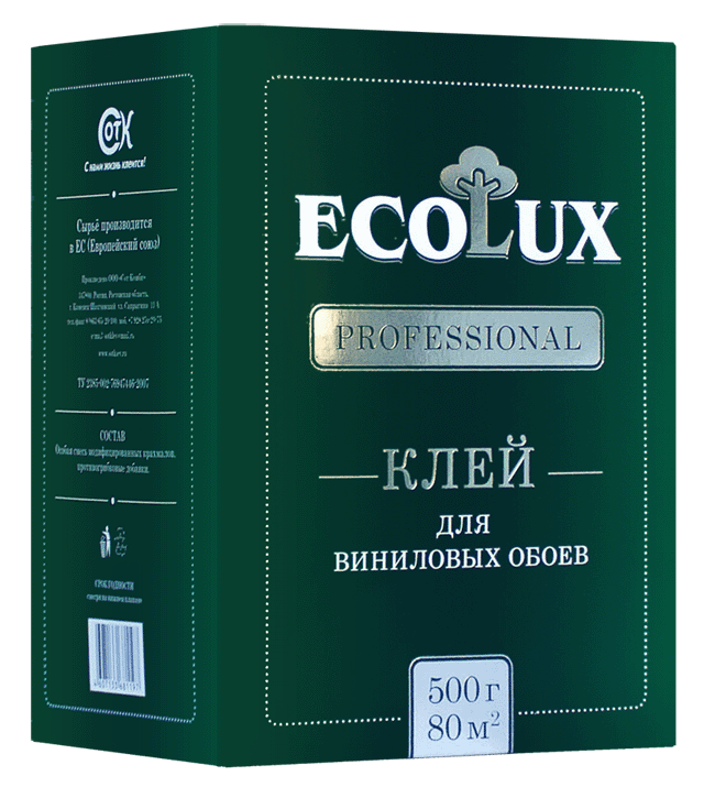 ECOLUX PROFESSIONAL Клей для обоев Винил 250 гр (20)