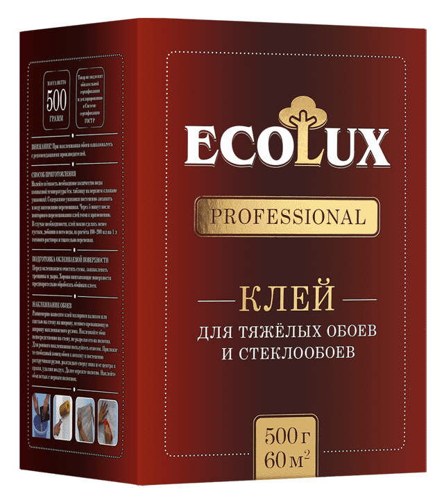 ECOLUX PROFESSIONAL Клей для обоев Стеклообои 250 гр (20)