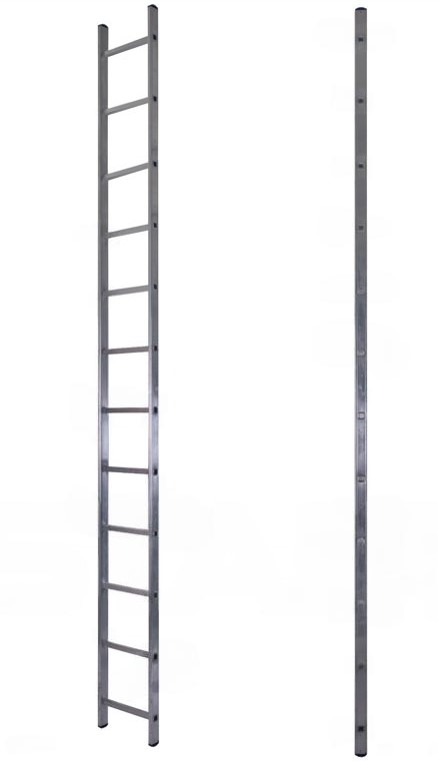 Лестница односекционная приставная 13 ступ Стаирс AL113 (3,64м)