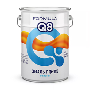 Эмаль ПФ-115 ОРАНЖЕВАЯ 6кг Формула Q8