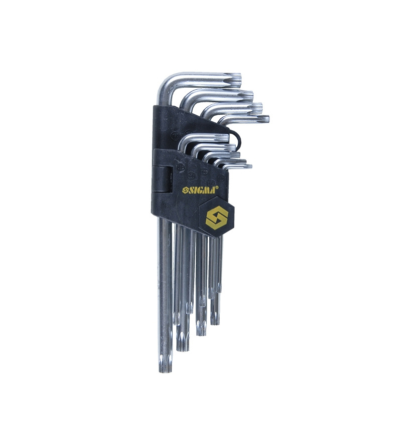 ключи torx 9шт T10-T50мм CrV (длинные с отвер) sigma